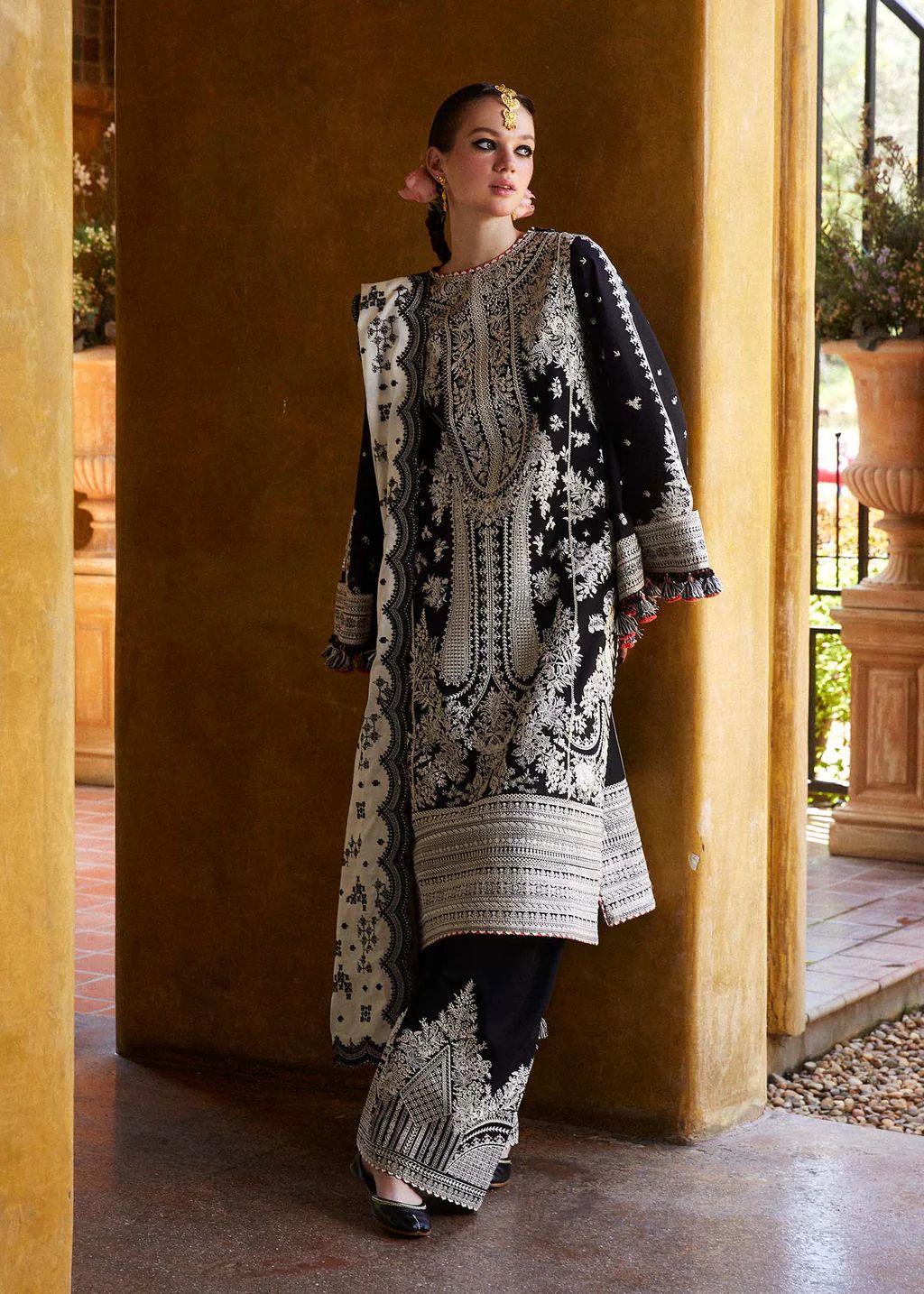 Lawn collection shafon dupatta